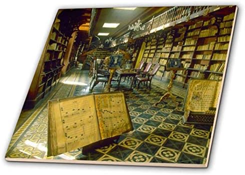 3drose Peru, Lima, biblioteka manastira San Francisco-Sa17 KSC0009-Kevin Schafer-keramička pločica, 8 inča
