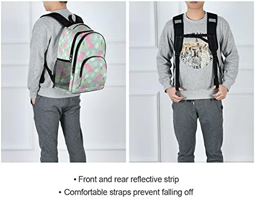 Pink Dinosaur sa školskom torbom od ananasa za studente tinejdžerske djevojke dječake, ruksak izdržljive