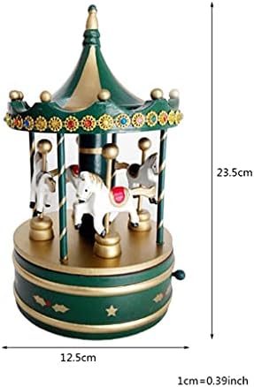 Slynsw drvena klasična muzička karusela muzička kutija slatki božićni ukrasi (boja: d, veličina