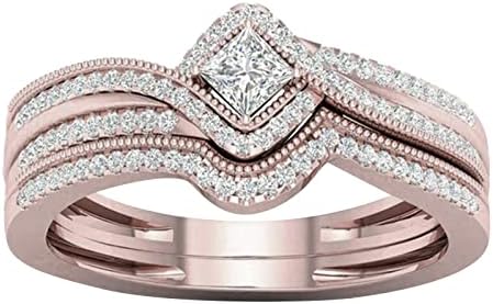 Ring Ring Circon pokloni za djevojku Ženski nakit umetnuti mikro prstenovi masni prstenovi