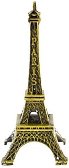 Derblue 5pcs Eiffelov kip toranj, metalni pariz Eiffel Tower dekor figurine replike, za crtanje prostorije