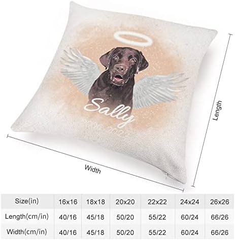 Jastuci za krevet Dekorativni pas Memorijal za kućne ljubimce INGEL WINGS Custom Ime i Datum Jastuk Kućni