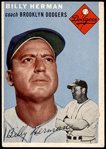 1954 TOPPS 86 Billy Herman Brooklyn Dodgers VG / ex Dodgers