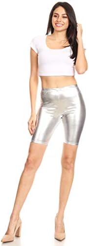 Sakkas ženske Shinny Metallic biciklističke kratke hlače Stretchy Unisex - Made u SAD-u