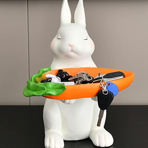 Bestoyard Nakit Organizovanje posuđa Keyl Bowl Usched Bunny Figurine sitni jelo za posudu za posudu prstena