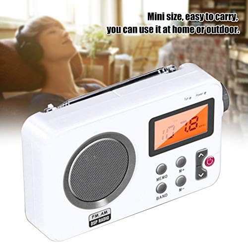 UXELY Radio-tuš radio zvučnik, AM / FM Radio sa LCD ekranom, prenosivi Stereo Radio sa priključkom za slušalice za dom, plažu, hidromasažnu kadu, kupatilo