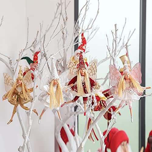 PICUKI Božićna dekoracija ručno rađene vilinske lutke, privjesak za ukrase od Orašara, vješanje za figuricu
