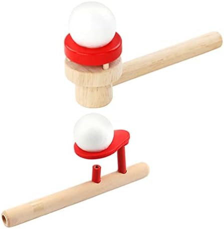 Kisangel Drvene igračke 2pcs plutajuće puhanje balansirajuće igre puhanje igraju puhanje edukativne cijevi