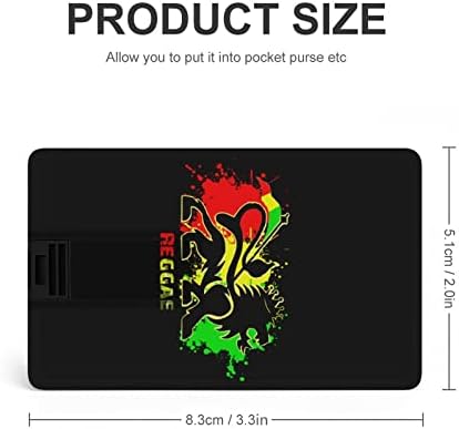 Lion Reggae Jamaica Credit Bank kartica USB Flash diskovi Prijenosni memorijski stick tipka za pohranu 32g