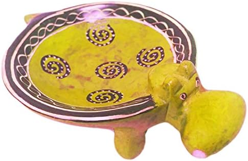 Maisha Fair Trade Ručno izrezbareno ukrasno mali sapuni Hippo posuda, žuta