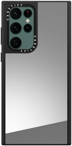 Casetify ogledala futrola za Samsung Galaxy S22 ultra - srebrni na crnom