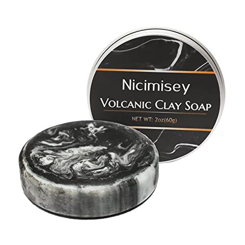 Nicimisey vulkanska glinena kutija za pjenjenje sapuna za pranje lica sve tipove kože sredstvo za čišćenje