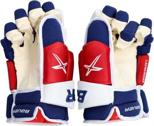 Alexis Lafreniere New York Rangers sa autogramom Bauer Vapor 2x Pro rukavice - gornja paluba - NHL rukavice