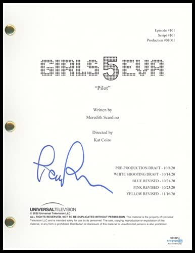 Paula Pell Girls5Eva autogram potpisan' Gloria ' pilot epizoda scenario B ACOA