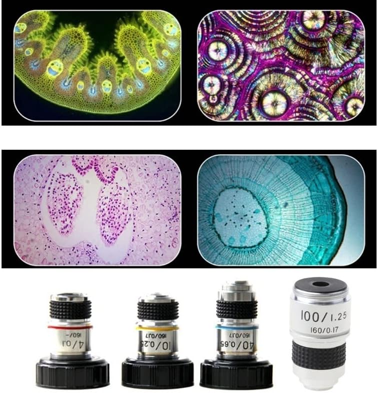 Komplet opreme za mikroskop za odrasle 4x 10x 40X 100x mikroskop objektiv ahromatski objektivni mikroskop