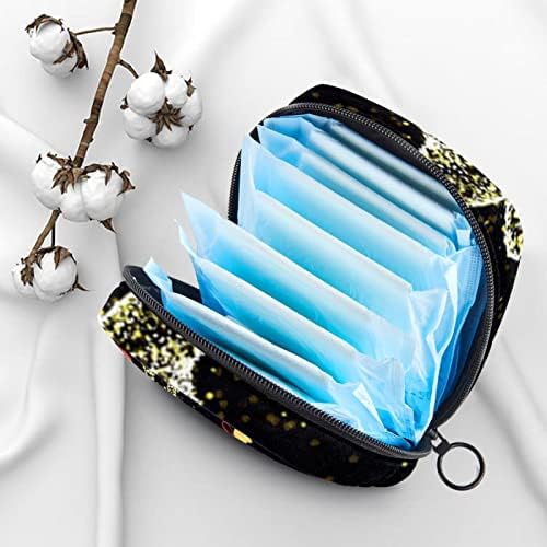Žuti Los sa crnom torbom za menstruaciju higijenski ulošci torba za odlaganje putni tamponi sakupljajte
