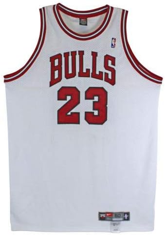 Bulls Michael Jordan potpisao je bijeli Nike veličine 50 dres uda bah44504 ​​- autogramirani NBA dresovi