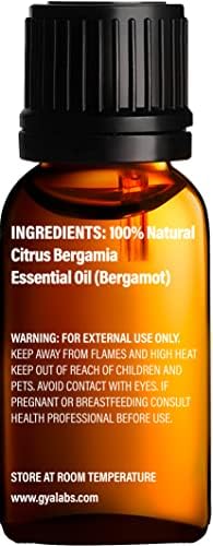 Bergamotov ulje za rast kose i esencijalno ulje za difuzorsko set za difuzor - čista terapijska klasa