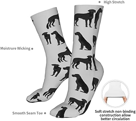 Aotose Njemačka doga Crna jednostavna pasmina pasa muške atletske čarape za gležnjeve jastuk za trčanje