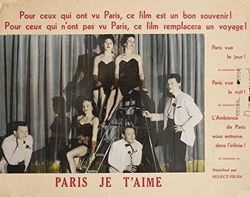 Paris je t'aime. Kartica Francuske Scene Iz 1962. Godine