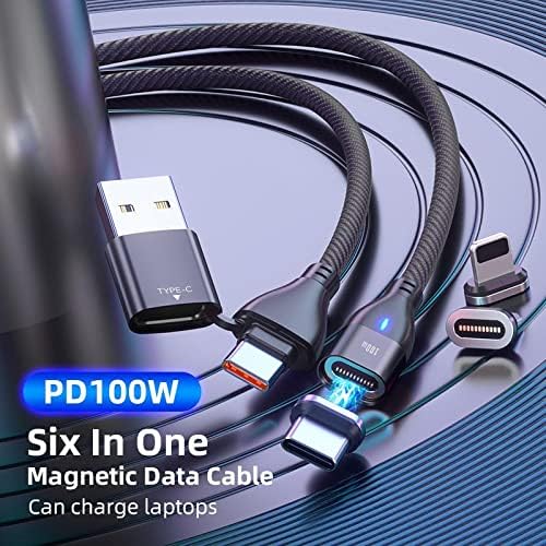 Boxwave Cable kompatibilan s Yezz Go 1 - MagnetoSnap PD allquager kabel, magnet PD 100W kabel za punjenje