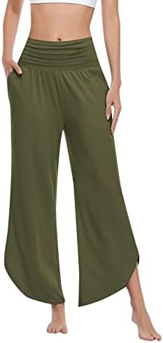 Miashui slatke Casual pantalone za žene Žene udobne jednobojne joga pojas džepne nepravilne sportske formalne
