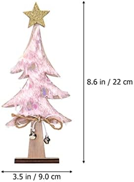 Aboofan 3pcs stolni stol božićno stablo rustikalno Xmas tretirani ukras za ladicu Božićni stol potpisuje
