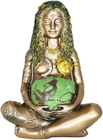 Gaia Earth Majčina statua 7.5 Milenijska grčka boginja sa suncem Moon Figurica za oltarsku stolu vještica