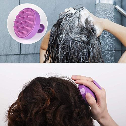 Annelbel masažer šampon šampon četkica meka silikonska bristna briga za vlasište-una ručna glava za masažu