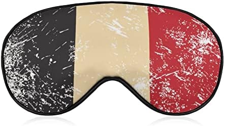 Belgija Retro zastava smiješno spavanje maska ​​za oči meka naklonika za oči s podesivim noćnim sjećinjem