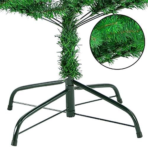 ZPEE umjetna PVC božićno drvce, šarkestog borovog stabla s metalnim štandom jednostavno sastavljanje golog