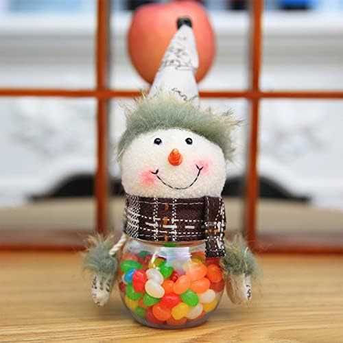 Božić Candy Jar djeca poklon Santa snjegović Ornament kutija za pohranu Clear plastike novost Cookie tegle