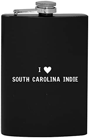 I Heart Love South Carolina Indie - 8oz Hip Flask za piće alkohola