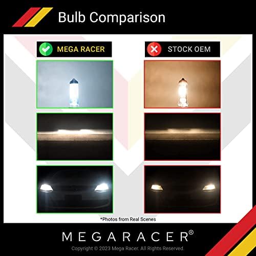 Mega Racer 9005 / HB3 9006 / HB4 kombinovane halogene sijalice - Super bijele 5000k, 12V 100w, ksenonski