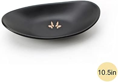 Binoster crni prsten Dish Centrepiece nakit ladica ključ ladica Organizator za ulaz, komoda dekor ključ
