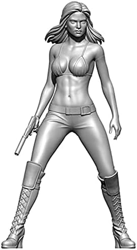 Goodmoel 1/24 Fantasy ženski Agent Soldier Resin model Kit / Nesastavljen i bezbojni komplet za livenje