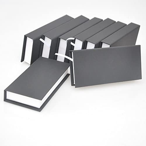 Pakovanje lažnih trepavica crna bijela kutija pravougaona kutija za trepavice Faux 25mm trepavice magnetna