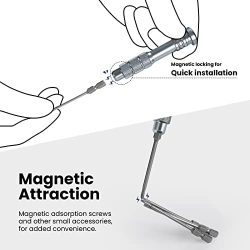 NEEWER 11-dijelni precizni set odvijača, 2 magnetne ručke sa 9 noževa odvijača za popravak / montažu elektronike/Kamera/naočara/pametnih