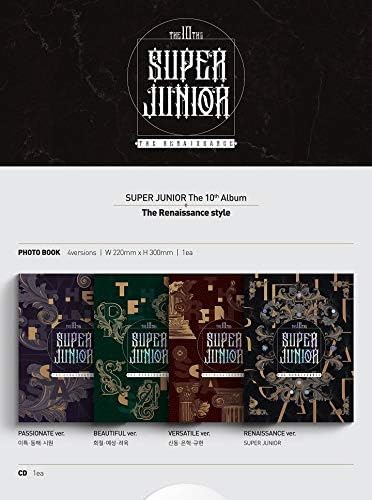 Super Junior Renesansa 10. album Renesansni stil Prekrasna verzija CD + Photobook + 1p Razglednica + 2P