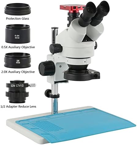 Pribor za mikroskop 37MP Digitalni USB mikroskopio kamera 3.5x-90x Simul-fokalni tronokularni potrošni stereo