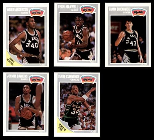 1989-90 Fleer San Antonio Spursi Team Set San Antonio Spurs NM / MT Spurs
