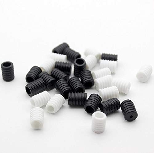 WellieSTR 100kom Creative Black White meke plastike silikon okrugli elastično podešavanje kopča za odrasle djecu Masker Elastic adjustment Accessories
