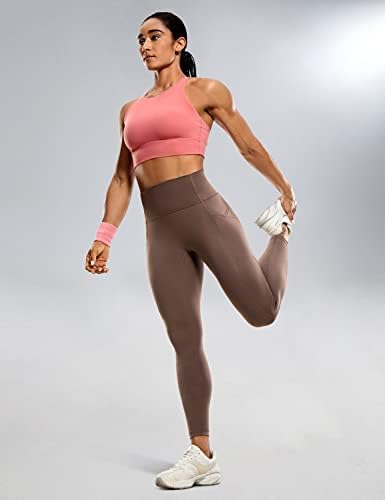 CRZ joga ulti-suho vježbanje za žene za žene 25 '' - Nema prednjeg šava joge hlača sa džepovima visoke stručne