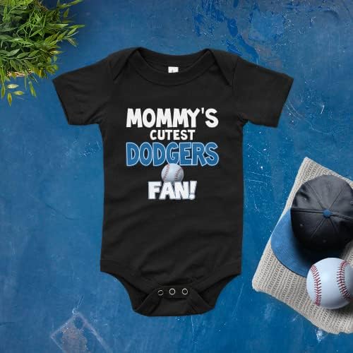 Nanycrafts baby's mamin mamin Humast Dodgers Fan Bodysuit, bebe Dodgers Fan