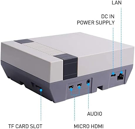 Retroflag Nespi 4 Case Kit, malina PI 4 Slučaj sa SSD futrolom, HDMI razdjelnik i hlađenje ventilatorica