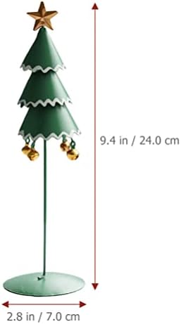 Ornamenti za božićno stablo Željeznjak Božićno stablo Metalni prikaz Xmas Xmas Stolni prostor Mini božićno drvce za božićnu zabavu Foto Prop Green Ornament prikaz