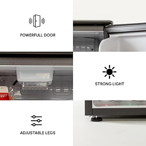 Roomwell 3.3 CU FT mini frižider Kompaktni sav hladnjak bez zamrzivača, jednokrevetna vrata Mali hladnjak