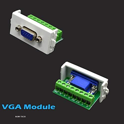 Zidna ploča sa VGA + VGA + XLR priključkom za mikrofon. Keystone modularni audio D-Sub monitor Distribution