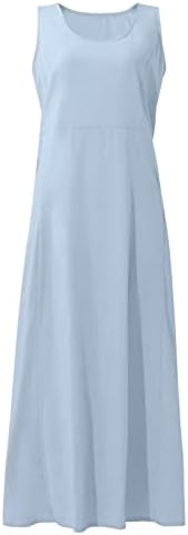 Haljine za žene 2023, Žensko ljeto 2022 Ležerne modne čvrste pamučne i kratke rukave srednje duge haljine