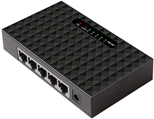 JTEYULT 5 Port Network Ethernet prekidač Smart VLAN mrežni prekidač LAN čvorište ili polovina dupleks razmjene